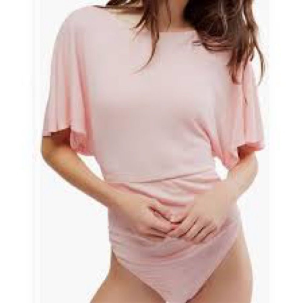 NEW Intimately Free People Homebody Pink Bodysuit Sz XL
